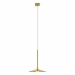 függesztett lámpa arany színű vázzal és fém testtel beltéri használatra maxlight-p0460 - moretti.hu