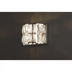 fali lámpa króm színű vázzal és üveg testtel beltéri használatra maxlight-w0204 - moretti.hu