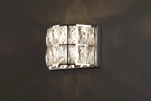 fali lámpa króm színű vázzal és üveg testtel beltéri használatra maxlight-w0204 - moretti.hu