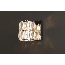fali lámpa króm színű vázzal és üveg testtel beltéri használatra maxlight-w0205 - moretti.hu