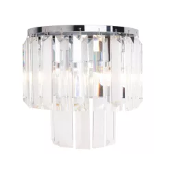 fali lámpa króm színű vázzal és üveg testtel beltéri használatra maxlight-w0209 - moretti.hu