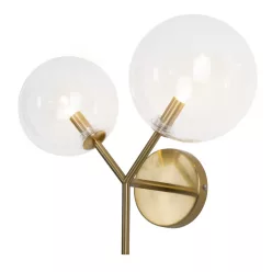 fali lámpa bronz színű vázzal és fém testtel beltéri használatra maxlight-w0254 - moretti.hu