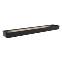 fürdőszobai tükörmegvilágító lámpa fekete színű vázzal és fém testtel beltéri használatra maxlight-w0309 - moretti.hu
