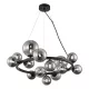 MILAGRO ML0334 MILA Glamour Függesztett Lámpa Fekete G9 IP20