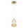 MILAGRO ML0345 DAPHNE Modern Led Függesztett Lámpa Arany LED IP20