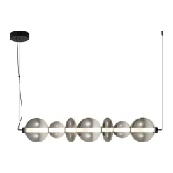   MILAGRO ML0348 DAPHNE Glamour Függesztett Lámpa Fekete LED IP20