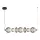 MILAGRO ML0348 DAPHNE Glamour Függesztett Lámpa Fekete LED IP20