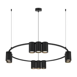   MILAGRO ML0373 GENESIS Modern Függesztett Lámpa Fekete GU10 IP20