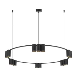   MILAGRO ML0376 GENESIS Modern Led Függesztett Lámpa Fekete GU10 IP20