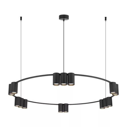 MILAGRO ML0376 GENESIS Modern Led Függesztett Lámpa Fekete GU10 IP20