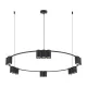 MILAGRO ML0376 GENESIS Modern Led Függesztett Lámpa Fekete GU10 IP20