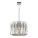 MILAGRO ML0394 RITZ Kristály Függesztett Lámpa Króm E14 IP20