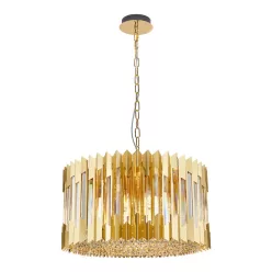   MILAGRO ML0395 RITZ Kristály Függesztett Lámpa Arany E14 IP20