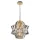 MILAGRO ML0399 CROWN Kristály Függesztett Lámpa Arany E14 IP20