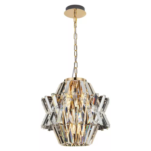 MILAGRO ML0399 CROWN Kristály Függesztett Lámpa Arany E14 IP20