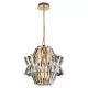 MILAGRO ML0399 CROWN Kristály Függesztett Lámpa Arany E14 IP20