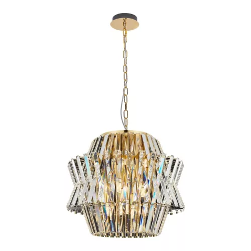 MILAGRO ML0401 CROWN Kristály Függesztett Lámpa Arany E14 IP20