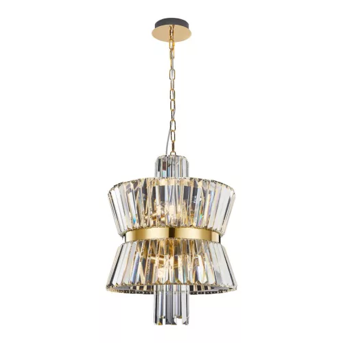 MILAGRO ML0403 AURELIA Kristály Függesztett Lámpa Arany E14 IP20