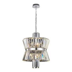   MILAGRO ML0404 AURELIA Kristály Függesztett Lámpa Króm E14 IP20