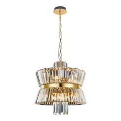   MILAGRO ML0405 AURELIA Kristály Függesztett Lámpa Arany E14 IP20