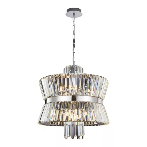 MILAGRO ML0406 AURELIA Kristály Függesztett Lámpa Króm E14 IP20