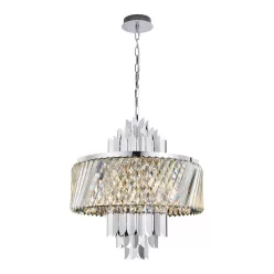   MILAGRO ML0410 MARGOT Kristály Függesztett Lámpa Króm E14 IP20