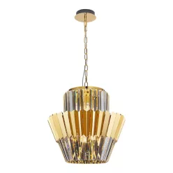   MILAGRO ML0413 DONNA Kristály Függesztett Lámpa Arany E14 IP20