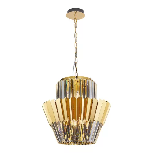 MILAGRO ML0413 DONNA Kristály Függesztett Lámpa Arany E14 IP20