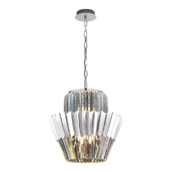   MILAGRO ML0414 DONNA Kristály Függesztett Lámpa Króm E14 IP20