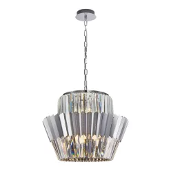   MILAGRO ML0416 DONNA Kristály Függesztett Lámpa Króm E14 IP20