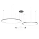 MILAGRO ML0846 SATURNO Modern Led Függesztett Lámpa Fekete LED IP20