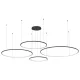 MILAGRO ML0848 SATURNO Modern Led Függesztett Lámpa Fekete LED IP20