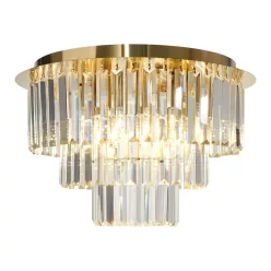   MILAGRO ML1023 MILANO Kristály Mennyezeti Lámpa Arany E14 IP20