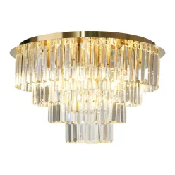   MILAGRO ML1024 MILANO Kristály Mennyezeti Lámpa Arany E14 IP20