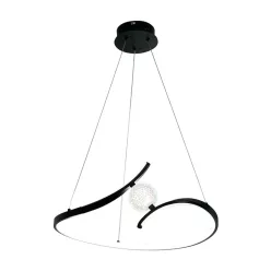   MILAGRO ML1177 Modern Led Függesztett Lámpa Fekete LED IP20
