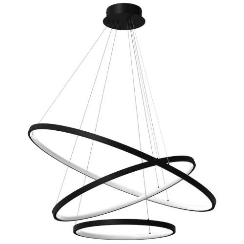 MILAGRO ML1543 HOOP Modern Led Függesztett Lámpa Fekete LED IP20