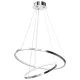 MILAGRO ML1550 HOOP Modern Led Függesztett Lámpa Króm LED IP20
