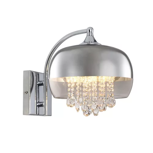 MILAGRO ML3803 LUNA Kristály Fali Lámpa Króm, Átlátszó E14 IP20