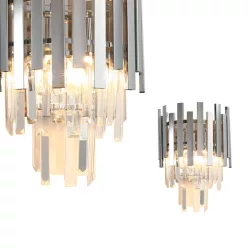 MILAGRO ML5995 ASPEN Kristály Fali Lámpa Króm E14 IP20