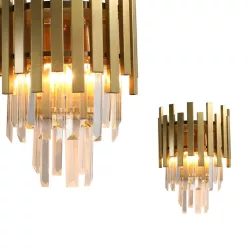 MILAGRO ML5998 ASPEN Kristály Fali Lámpa Arany E14 IP20