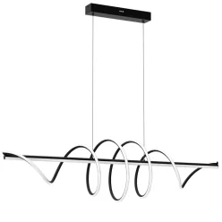   MILAGRO ML8608 TWIST Modern Led Függesztett Lámpa Fekete LED IP20