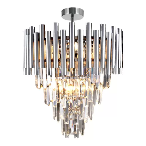MILAGRO ML8805 MADISON Kristály Mennyezeti Lámpa Ezüst E14 IP20