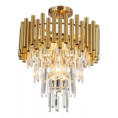 MILAGRO ML8806 MADISON Kristály Mennyezeti Lámpa Arany E14 IP20