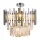 MILAGRO ML8809 ASPEN Kristály Mennyezeti Lámpa Ezüst E14 IP20