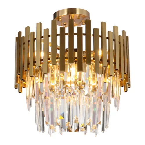 MILAGRO ML8810 ASPEN Kristály Mennyezeti Lámpa Arany E14 IP20