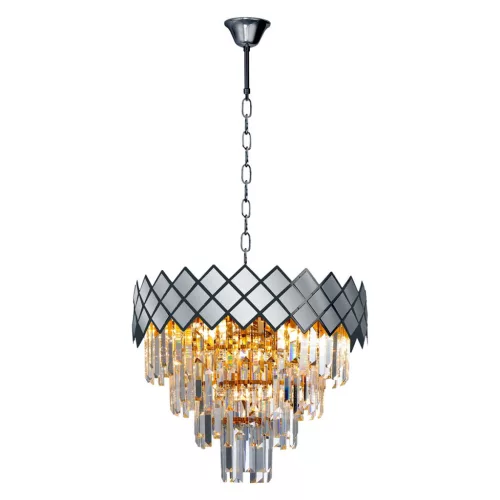 MILAGRO ML8889 CARISMA Kristály Függesztett Lámpa Ezüst E14 IP20