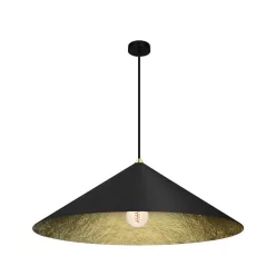   MILAGRO MLP0646 FUJI Modern Függesztett Lámpa Fekete, Arany E27 IP20