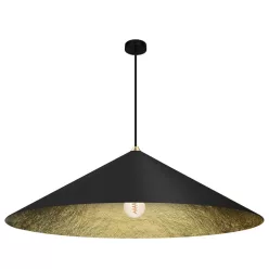   MILAGRO MLP0647 FUJI Modern Függesztett Lámpa Fekete, Arany E27 IP20