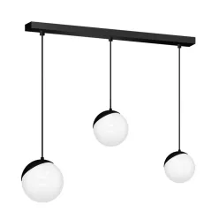   MILAGRO MLP7237 SFERA Többágú Függesztett Lámpa Fekete E14 IP20