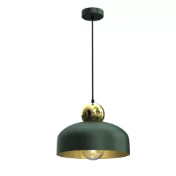   MILAGRO MLP7694 HARALD Modern Függesztett Lámpa Zöld, Arany E27 IP20